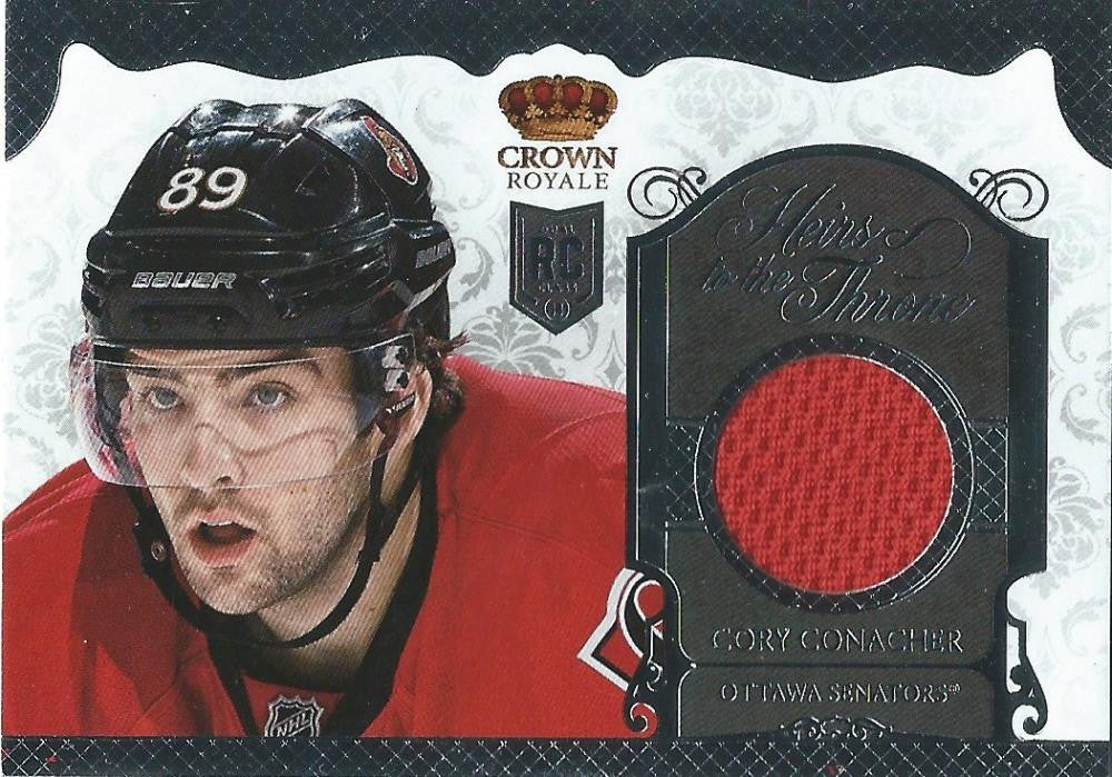(HCW) 2013-14 Crown Royale Cory Conacher Heirs to the Throne Jersey Hockey 03025