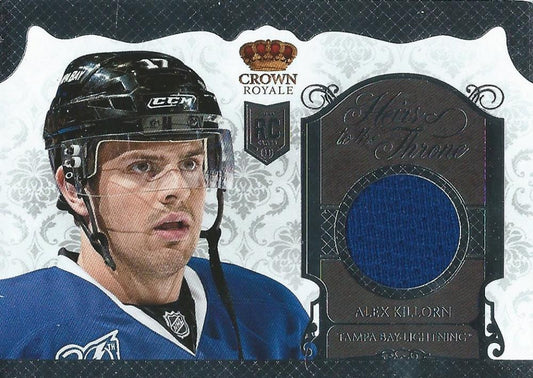 (HCW) 2013-14 Crown Royale Alex Killorn Heirs to the Throne Jersey Hockey 03026