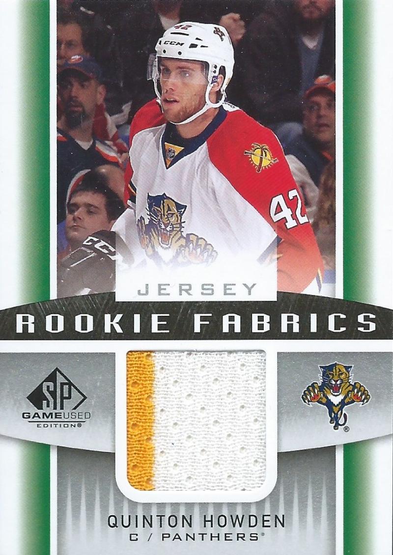 2013-14 Upper Deck SP Game Used Rookie Fabrics Quinton Howden 03027 Image 1