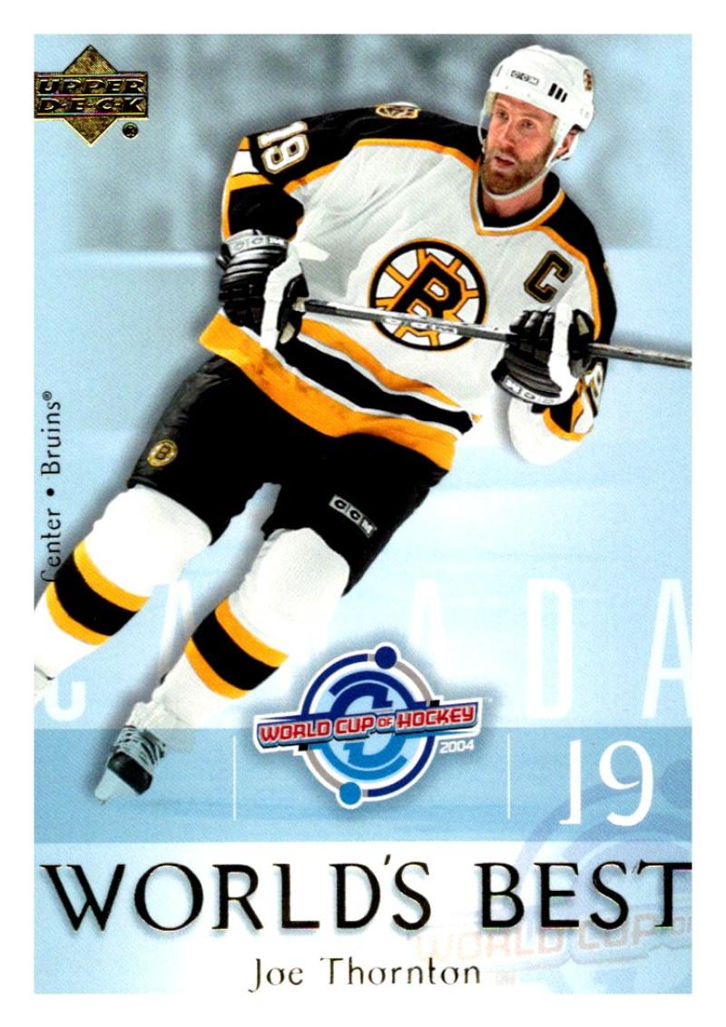 (HCW) 2004-05 Upper Deck World's Best #WB6 Joe Thornton NHL Hockey 03049 Image 1