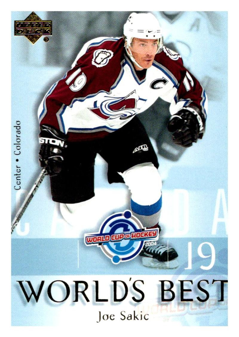 (HCW) 2004-05 Upper Deck World's Best #WB1 Joe Sakic NHL Hockey 03050