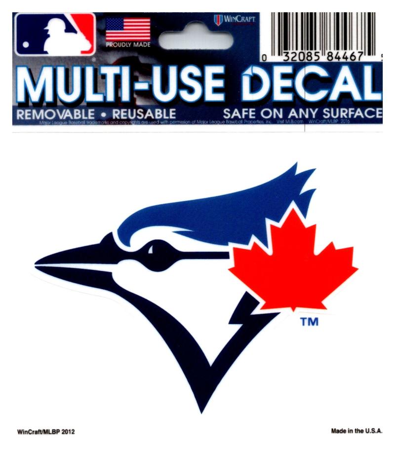 (HCW) Toronto Blue Jays Multi-Use 3"x3.5" Decal Sticker MLB Baseball Image 1