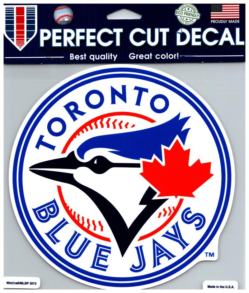 (HCW) Toronto Blue Jays Perfect Cut Colour 8x8 Large Decal Sticker MLB