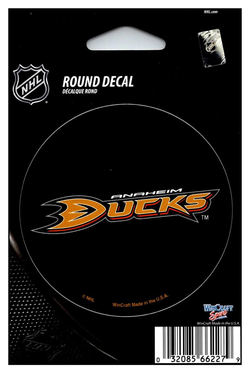 (HCW) Anaheim Ducks 3" Round Vinyl Decal Sticker NHL Licensed In/Outdoor Image 1