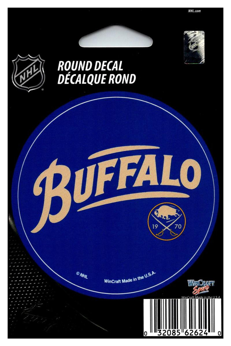 Buffalo Sabres (new) 3" Round Vinyl Decal Sticker  Licensed In/Outdoor