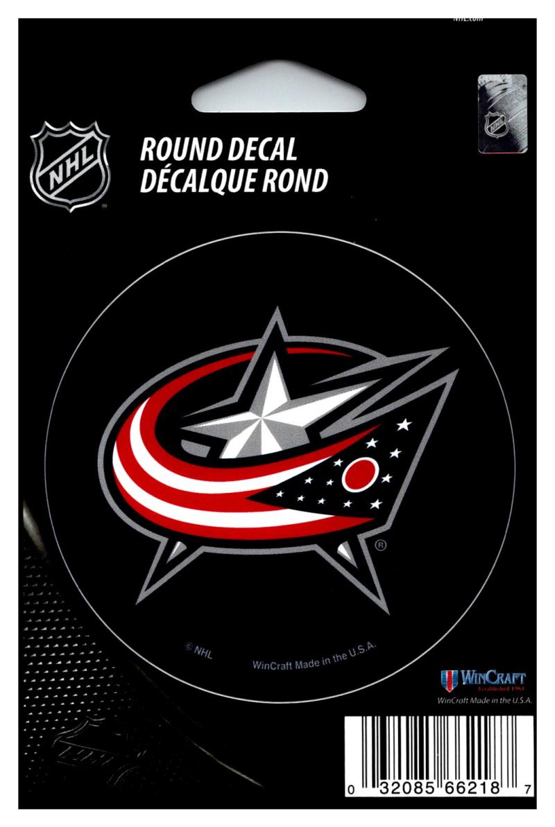 (HCW) Columbus Blue Jackets 3" Round Vinyl Decal Sticker NHL Licensed In/Outdoor Image 1