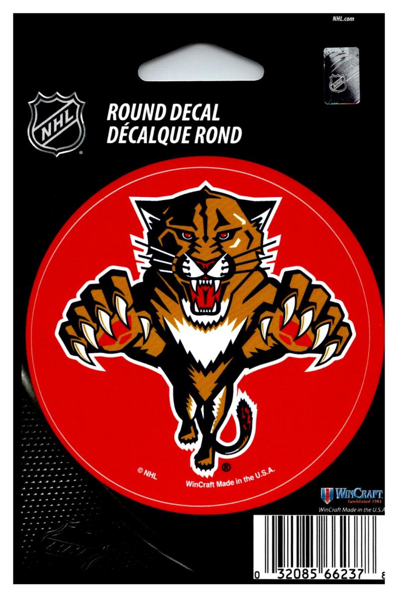 (HCW) Florida Panthers (old) 3" Round Vinyl Decal Sticker NHL Licensed In/Outdoor Image 1