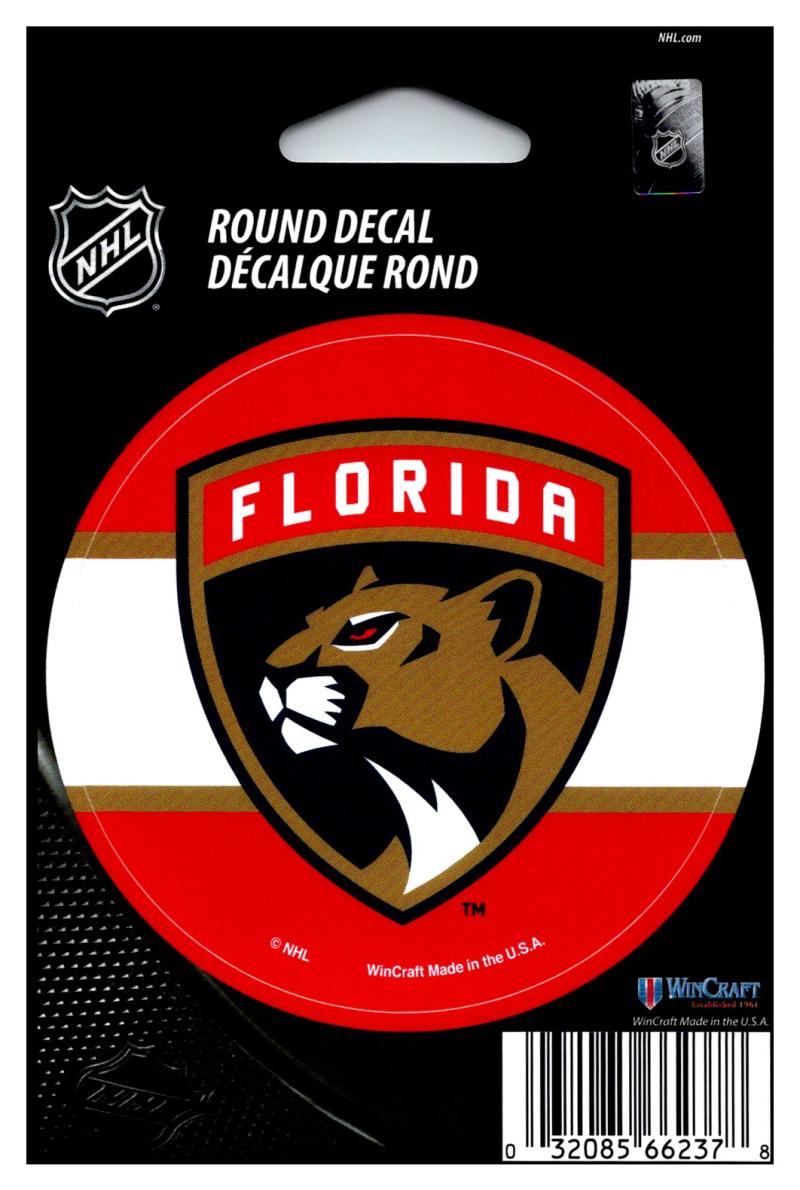 (HCW) Florida Panthers (new) 3" Round Vinyl Decal Sticker NHL Licensed In/Outdoor Image 1