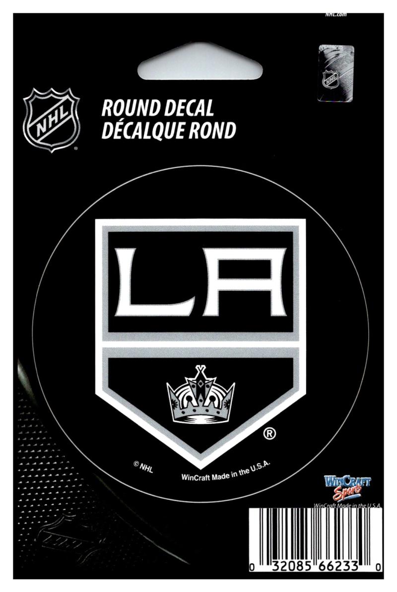 (HCW) Los Angeles Kings 3" Round Vinyl Decal Sticker NHL Licensed In/Outdoor Image 1