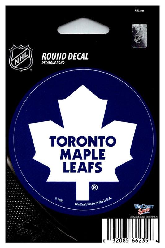 Toronto Maple Leafs 3" Round Vinyl Decal Sticker  Licensed In/Outdoor
