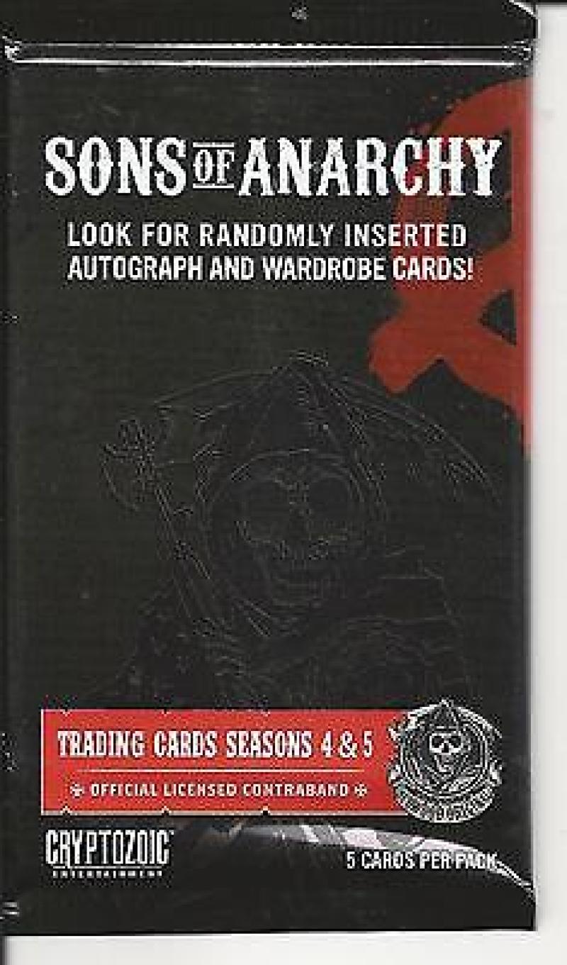 2015 Cryptozoic Sons Of Anarchy Hobby Pack Trading Cards - Seasons 4&5