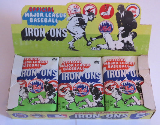 1968 Fleer Baseball Team Iron-Ons Sealed Hobby Pack - Vintage RARE