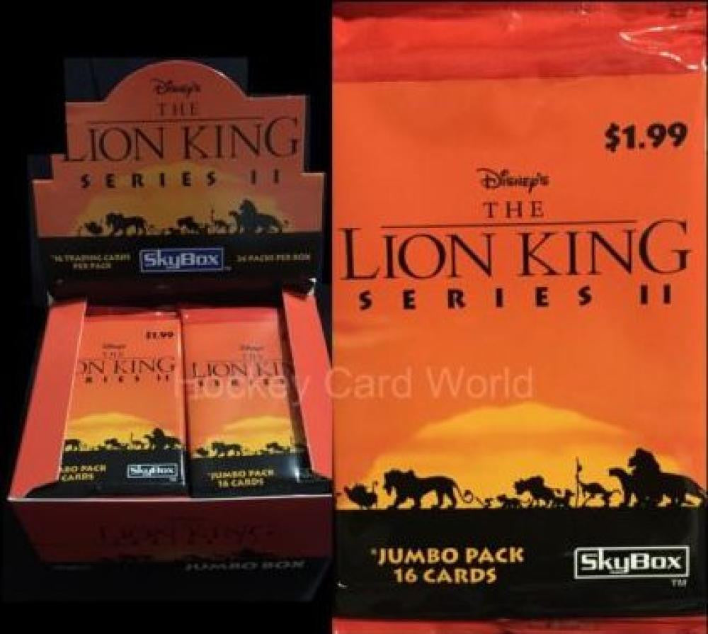 1994 Disney's The Lion King Series 2 Jumbo Card Pack - 16 Card Pack