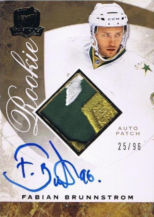  200-09 The Cup Gold FABIAN BRUNNSTROM Patch/Auto Rookie 25/96 RC -4 Colors Image 1