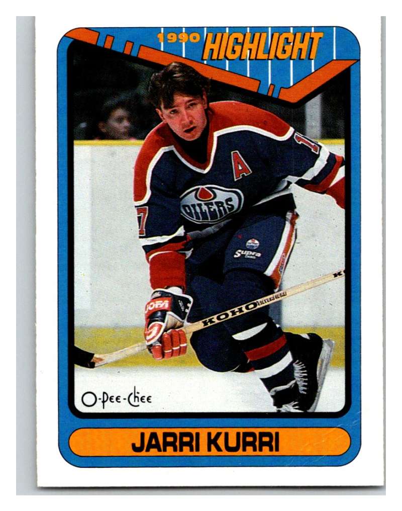 1990-91 O-Pee-Chee #5 Jari Kurri HL Mint  Image 1