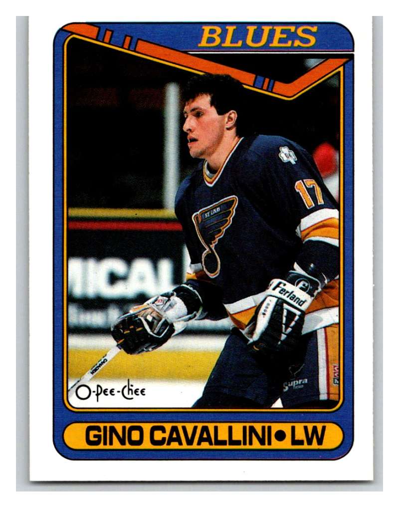 1990-91 O-Pee-Chee #36 Gino Cavallini Mint  Image 1