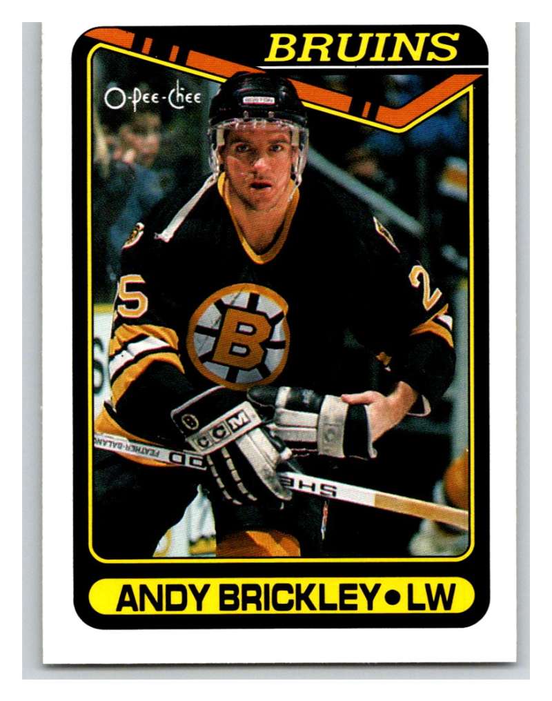 1990-91 O-Pee-Chee #88 Andy Brickley Mint  Image 1