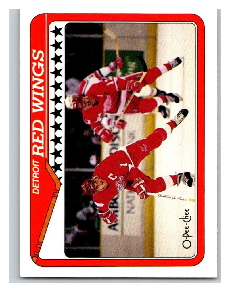 1990-91 O-Pee-Chee #133 Red Wings Team Mint