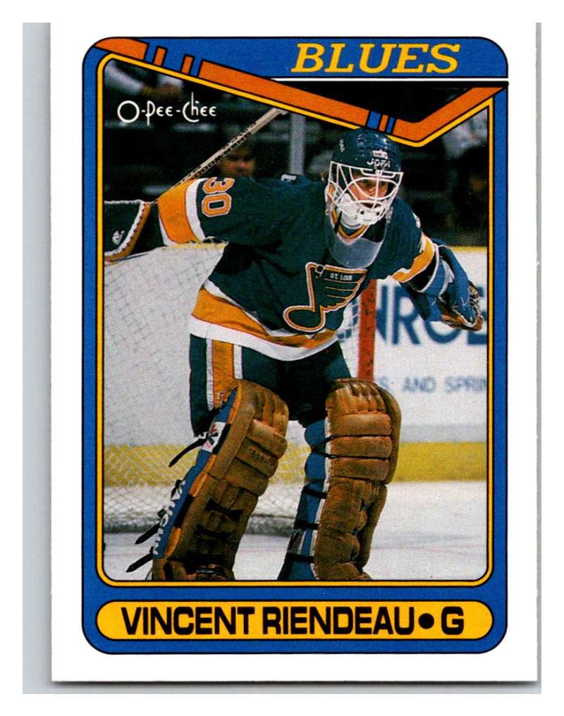 1990-91 O-Pee-Chee #177 Vincent Riendeau Mint RC Rookie Image 1