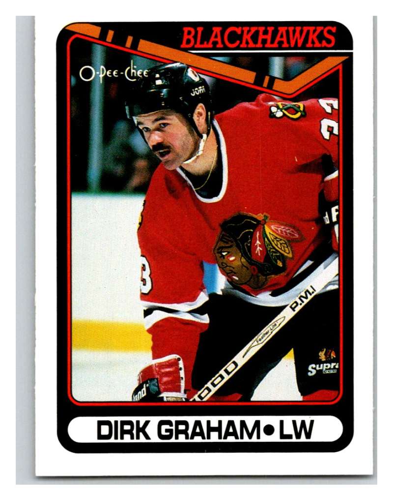 1990-91 O-Pee-Chee #179 Dirk Graham Mint  Image 1