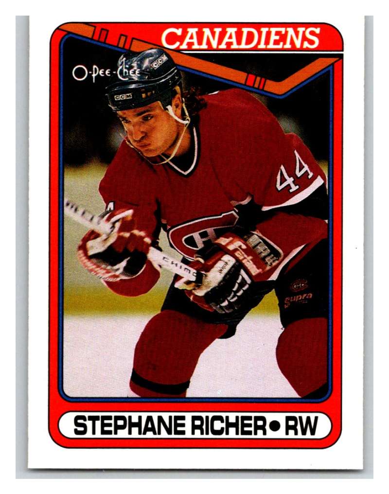 1990-91 O-Pee-Chee #186 Stephane Richer Mint  Image 1