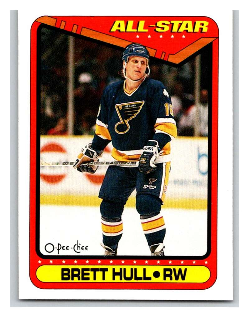 1990-91 O-Pee-Chee #195 Brett Hull Mint  Image 1