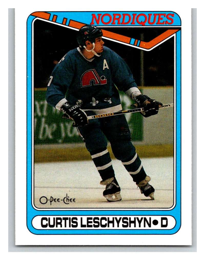 1990-91 O-Pee-Chee #216 Curtis Leschyshyn Mint RC Rookie Image 1