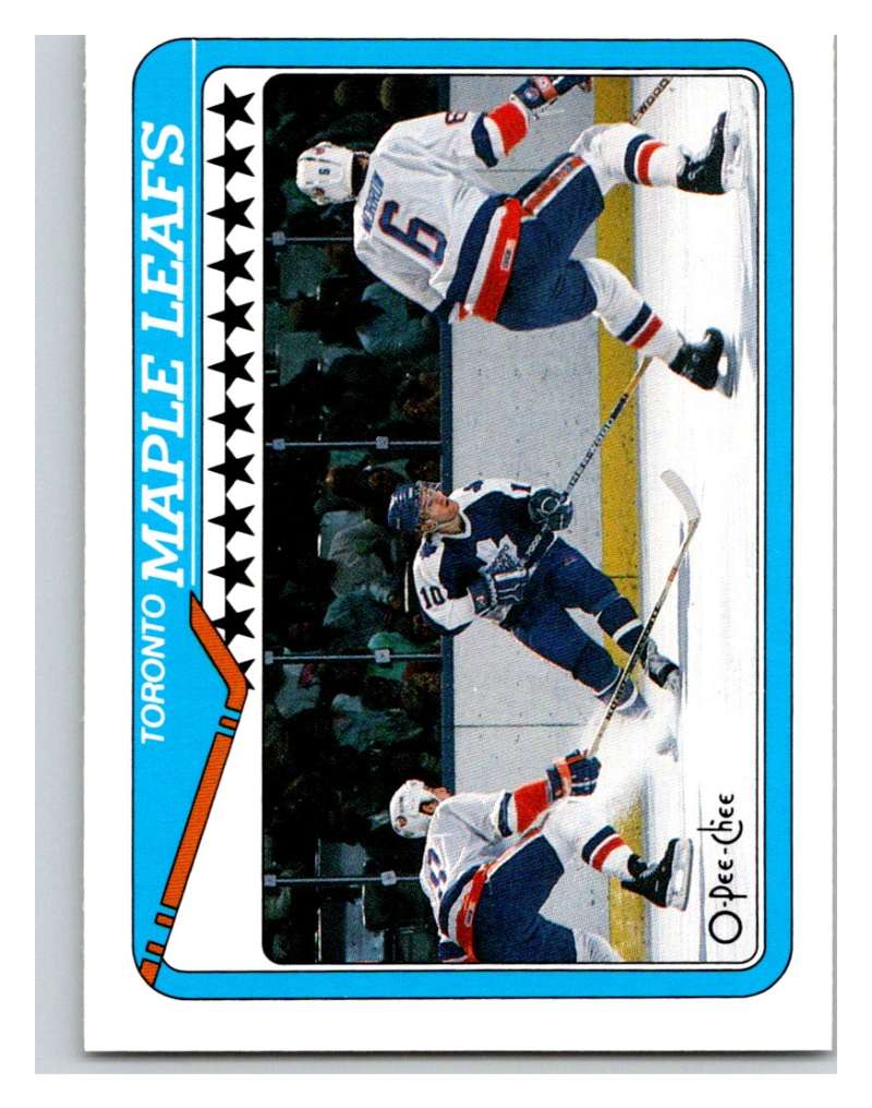 1990-91 O-Pee-Chee #241 Maple Leafs Team Mint  Image 1