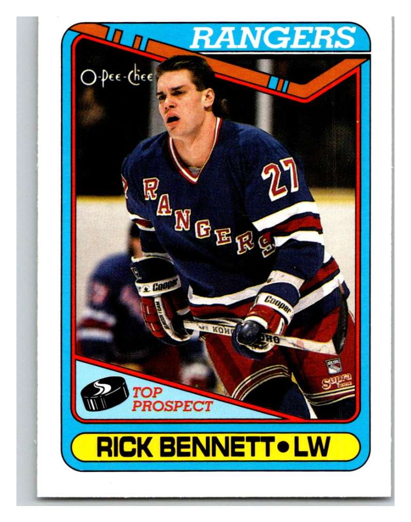 1990-91 O-Pee-Chee #252 Rick Bennett Mint  Image 1