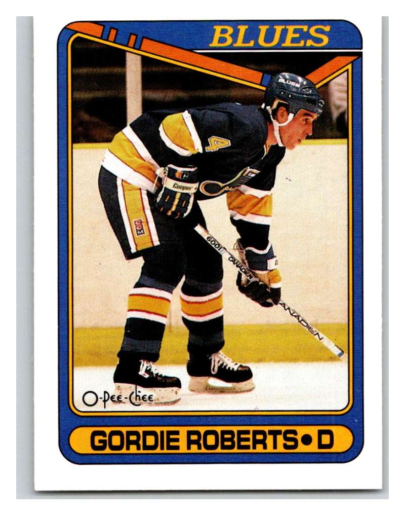1990-91 O-Pee-Chee #256 Gordie Roberts Mint  Image 1