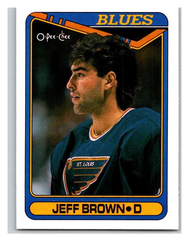 1990-91 O-Pee-Chee #295 Jeff Brown Mint  Image 1