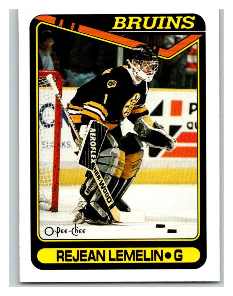 1990-91 O-Pee-Chee #343 Rejean Lemelin Mint  Image 1
