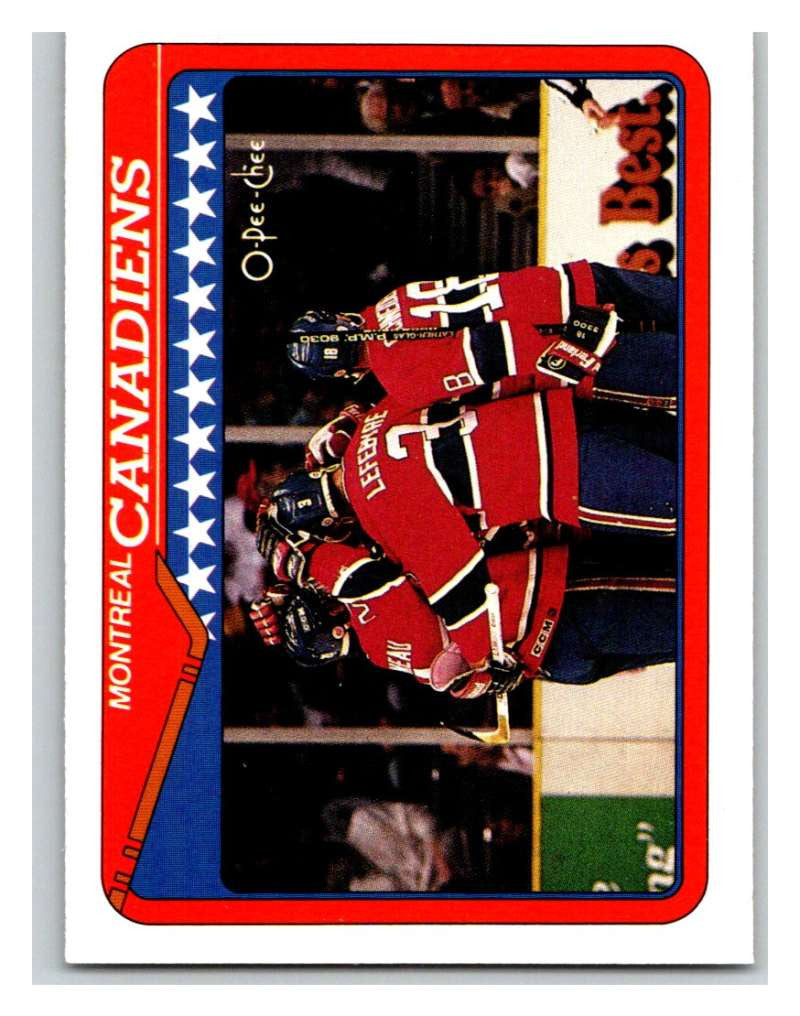 1990-91 O-Pee-Chee #346 Canadiens Team Mint