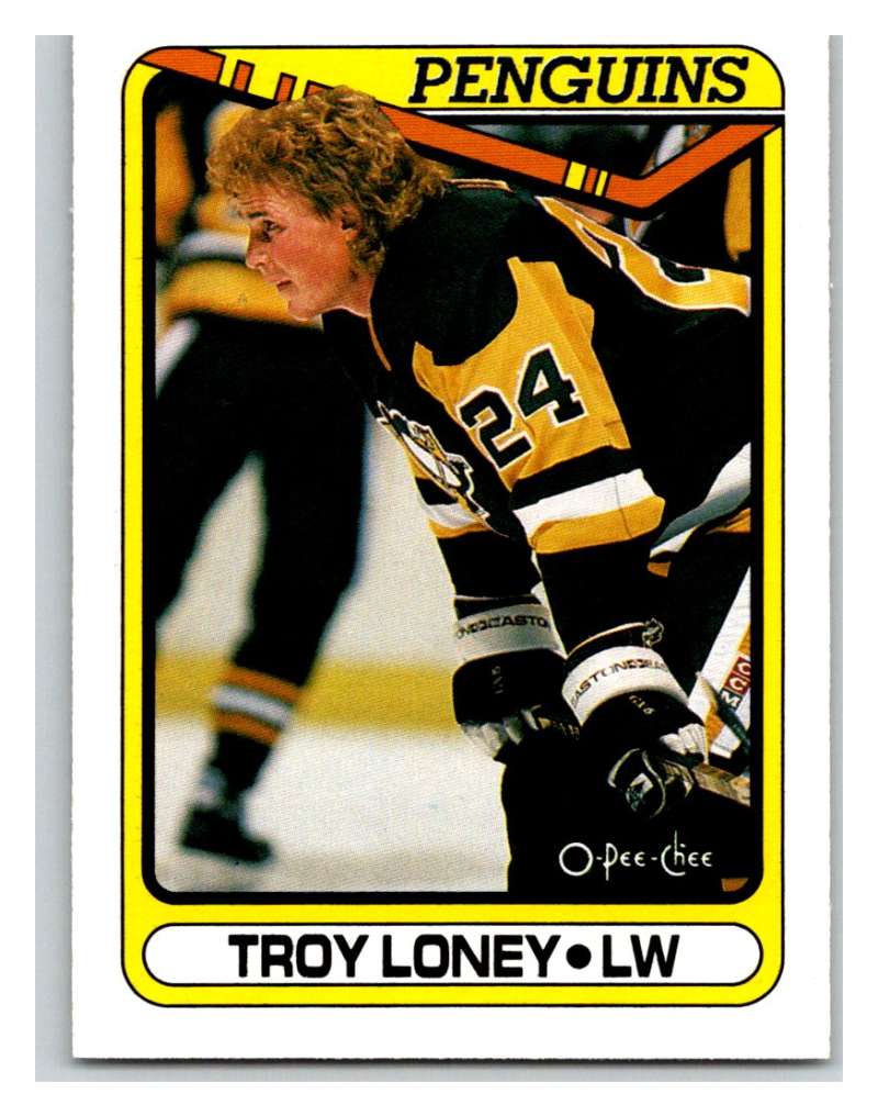 1990-91 O-Pee-Chee #347 Troy Loney Mint  Image 1