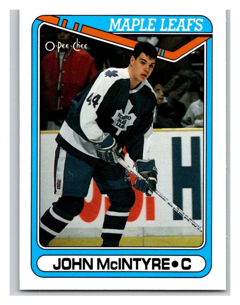 1990-91 O-Pee-Chee #382 John McIntyre Mint RC Rookie Image 1