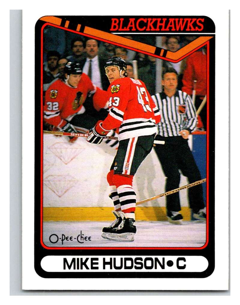 1990-91 O-Pee-Chee #424 Mike Hudson Mint RC Rookie Image 1