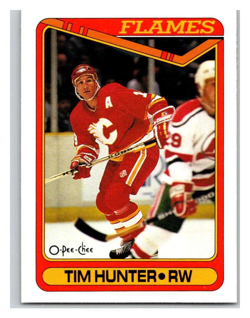 1990-91 O-Pee-Chee #434 Tim Hunter Mint RC Rookie Image 1