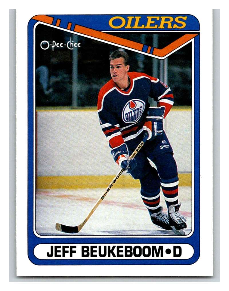 1990-91 O-Pee-Chee #471 Jeff Beukeboom Mint RC Rookie Image 1
