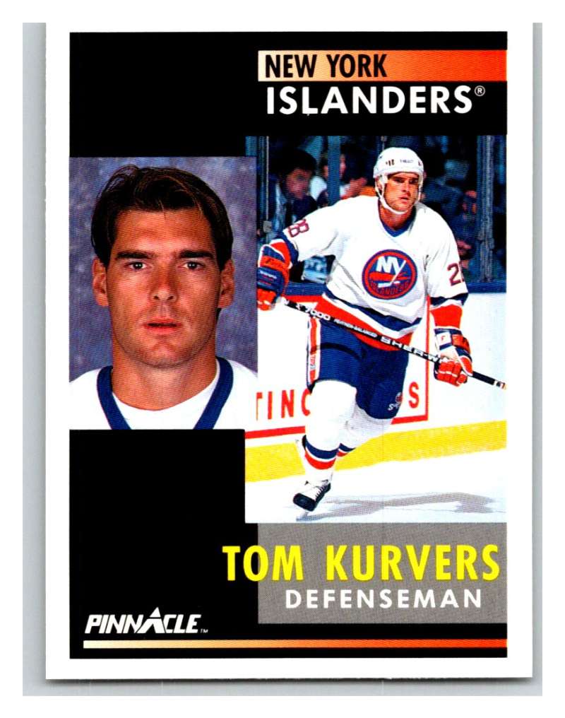 1991-92 Pinnacle #7 Tom Kurvers NY Islanders Image 1