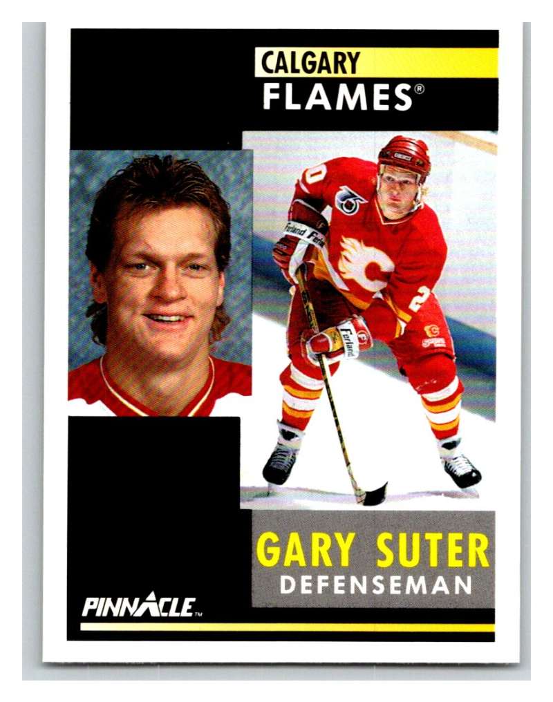 1991-92 Pinnacle #11 Gary Suter Flames Image 1