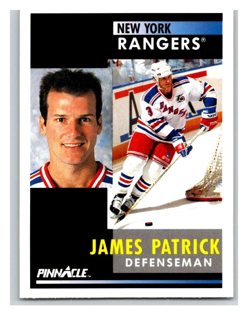 1991-92 Pinnacle #26 James Patrick NY Rangers Image 1