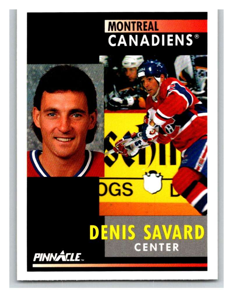 1991-92 Pinnacle #28 Denis Savard Canadiens Image 1