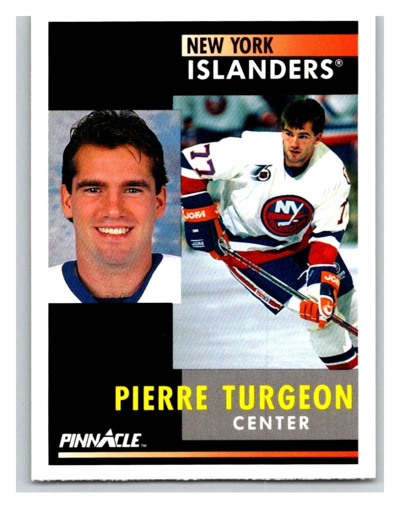 1991-92 Pinnacle #30 Pierre Turgeon NY Islanders Image 1