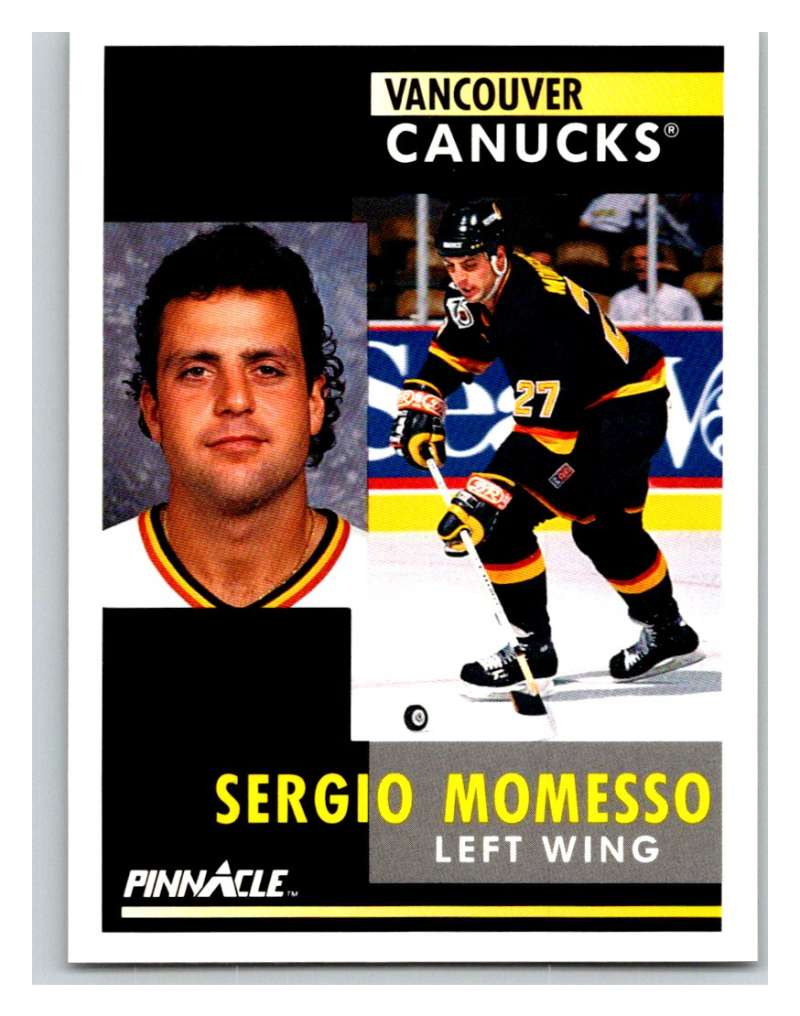 1991-92 Pinnacle #34 Sergio Momesso Canucks Image 1