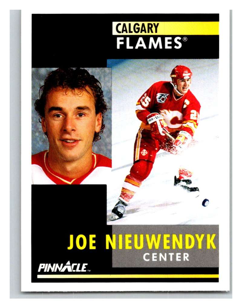 1991-92 Pinnacle #54 Joe Nieuwendyk Flames Image 1