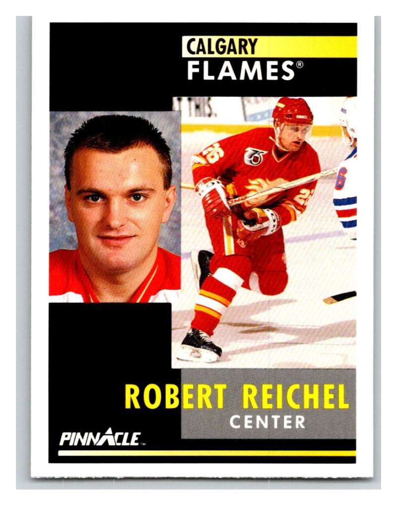 1991-92 Pinnacle #56 Robert Reichel Flames Image 1