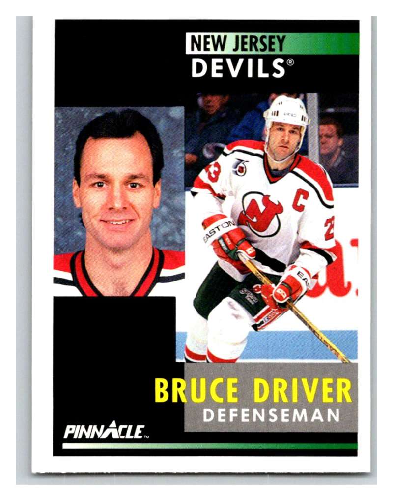 1991-92 Pinnacle #63 Bruce Driver NJ Devils Image 1