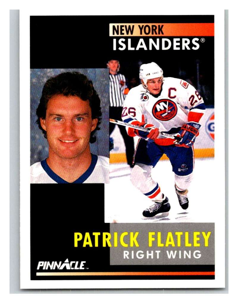 1991-92 Pinnacle #67 Pat Flatley NY Islanders Image 1