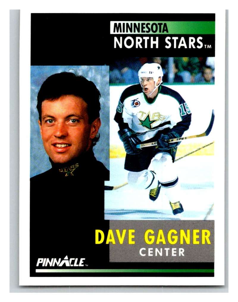 1991-92 Pinnacle #71 Dave Gagner North Stars Image 1