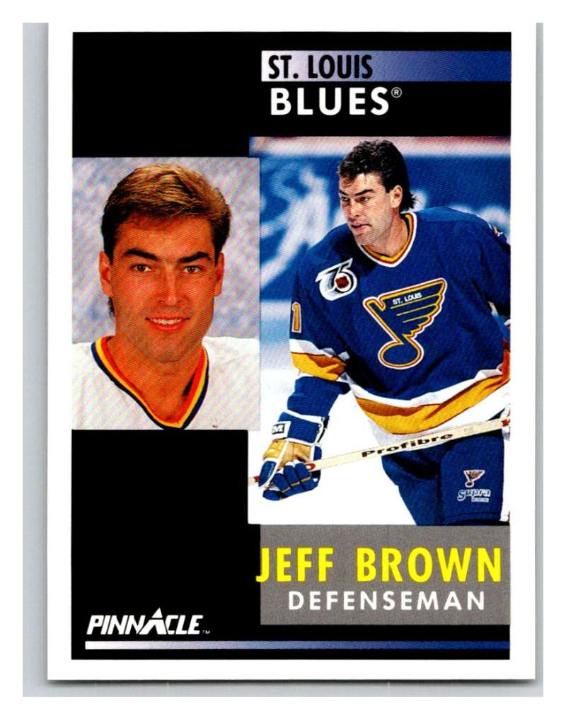 1991-92 Pinnacle #72 Jeff Brown Blues Image 1